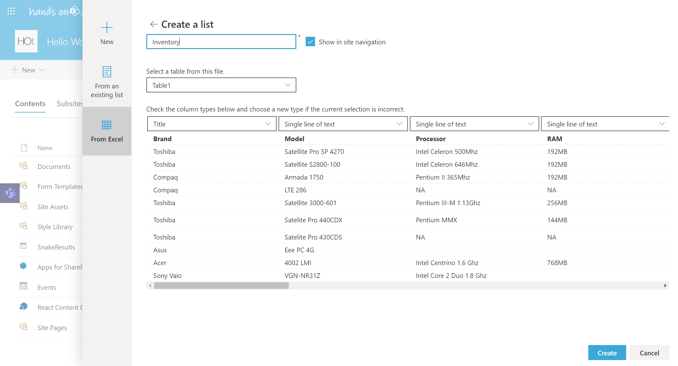 How to import Excel spreadsheets to SharePoint as lists HANDS ON